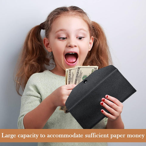 Kacctyen 12 Pcs Leather Cash Envelope Wallet, Reusable Check Budget Envelope Money Pouch for Women