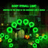 2 Pack Halloween Solar Lights Outdoor Waterproof Solar Scary Eyeball Lights, Green Eyeball Swaying Firefly Lights