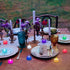 6H 7 Set 24 LANKER Flameless Candles with Timer, Color Changing LED Tea Lights, Romantic Long Lasting Battery Operated