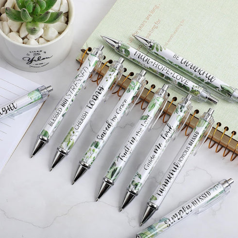 Tinlade 10 Pieces Christian Pens for Women, Inspirational Quotes, Bible Verse Ballpoint Pens, Funny Office Gifts