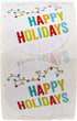 String of Lights Happy Holidays Stickers / 500 Festive Christmas Lights Labels / Small Business Holiday Labels