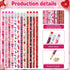 Zuazaor 500 Pieces Valentine Pencils with Erasers, Kids Heart Wooden Pencils for Office and School Supplies
