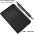 RICCO BELLO Mini Pocket To Do List Notebook, 2-Pack, Soft Faux Leather Cover, Undated, 3.75 x 5.6 inches, Black