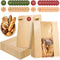 IMagicoo 50 Pcs Bread Bags for Homemade Bread, Paper Sourdough Bags with window,