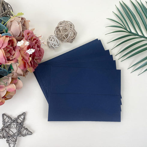 Navy Blue A6 Envelopes for Invitations, 4x6 Self Seal Envelopes for Weddings, Greeting Cards, Baby Showers (4.75 x 6.5