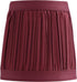 Aspen Creative 51523-2, 3" 4" 4" Set 2 Mushroom Pleated Transitional Clip-On Chandelier Shade in Rich Red, Top x Bottom