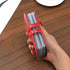 RFID Blocked Leather Credit Card Holder & Business Card Organizer, 60 Card Capacity (Red)