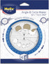 Helix Angle and Circle Maker with Integrated Circle Templates, 360 Degree, 6 Inch / 15cm, Assorted Colors