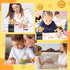 Wood Homing Daisy Beadable Pens - 12 Set Plastic DIY Black Ink Ballpoint Pen Making Kit for Kids, School Supplies