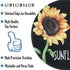 Eleville Mouse Pad with Sunflower Design, Motivational Words of Wisdom for Office Home Travel