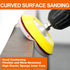 36 3 Inch Discs,180 3000 1/4 Pcs Hook & Loop Sanding Sponge to Grits Wet Dry Sanding Attachment with Round and Hex