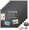 Large Gray Felt Pinboard Bulletin Boards, 12"x12"-1/2" Thick Cork Board with Push Pins & Dowel Pins