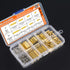 M2.5 Male Female Hex Brass Spacer Standoff Screw Nut Assortment Kit, 200 Pieces