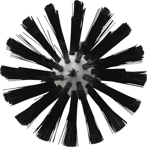 Vikan 5380-103-9 Stiff Tube Brush, Polyester, 3-7/8" x 6-1/2" OAL, Black Cleaning Tool