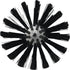 Vikan 5380-103-9 Stiff Tube Brush, Polyester, 3-7/8" x 6-1/2" OAL, Black Cleaning Tool
