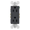 Legrand radiant 885TRGCC12 15 Amp Duplex Outlet, Tamper Resistant, Side Wire or Push Wire, Graphite (1 Count)