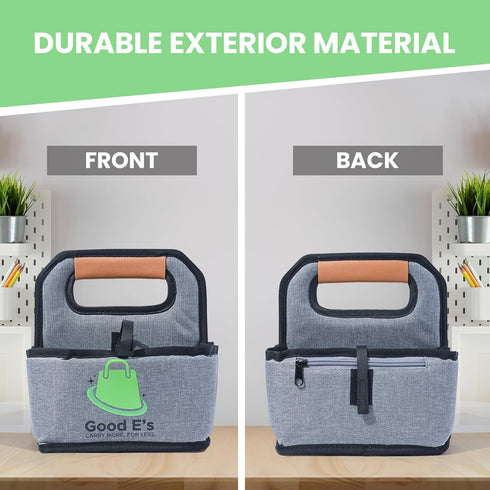 4 (16oz 24oz) Good Es Cup Reusable Coffee Cup Carrier for Delivery, Insulated, Waterproof, Portable Tote Bag Drink