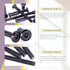Swpeet 120Pcs Carbon Steel Black Hex Drive Socket Cap Bolts Kit with 1Pcs Hex Key for Furniture Binding