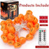 Lights,20FT 40 8 Halloween LEDs Holiday String Lights for Indoor Outdoor Decor,Battery Operated Mode Waterproof Pumpkin