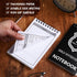 Teling 12 Packs Public Safety Police Field Interview Notebook, 70 Sheets, 140 Pages, for Law Enforcement Officer