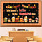 Thanksgiving Latte Bulletin Board Set Fall Coffee Cup Classroom Decoration with Maple Leaves Cutouts