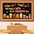 Thanksgiving Latte Bulletin Board Set Fall Coffee Cup Classroom Decoration with Maple Leaves Cutouts