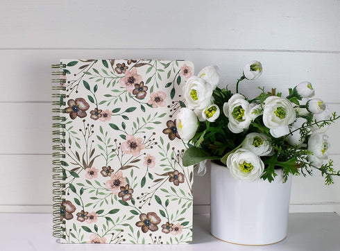 Steel Mill & Co Cute Green Mini Spiral Notebook, 8.25" x 6.25", Durable Hardcover with 160 Lined Pages