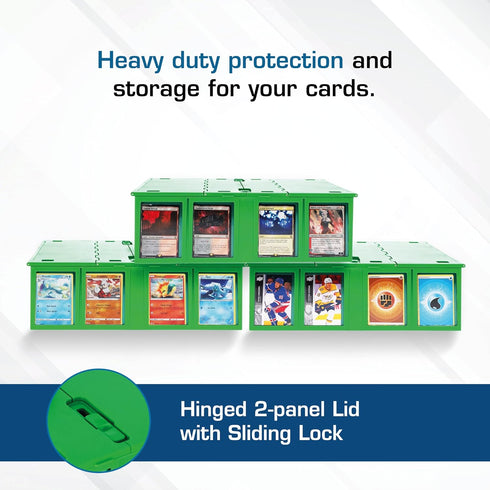 BCW Collectible Card Bin, Holds 3200 Cards, Large Storage Box for Loose Trading Cards, Includes 4 Card Bin Partitions