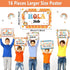 gisgfim 16 Pcs Spanish Words and Phrases Poster Set, Bulletin Board Decor for Spanish Classroom