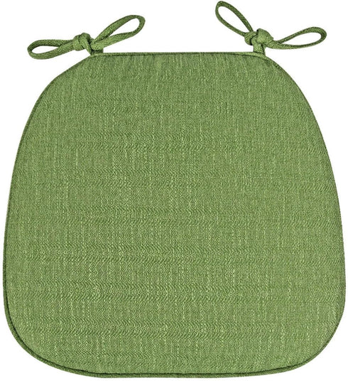 GWTYR Grass Green,1 Set,Chair Cushion Memory Foam Chair Pads with Ties and Backing,
