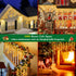 66ft 640 8 120 XURISEN Christmas Lights Decorations Outdoor, LED Modes Curtain Fairy Lights with Drops,Plug