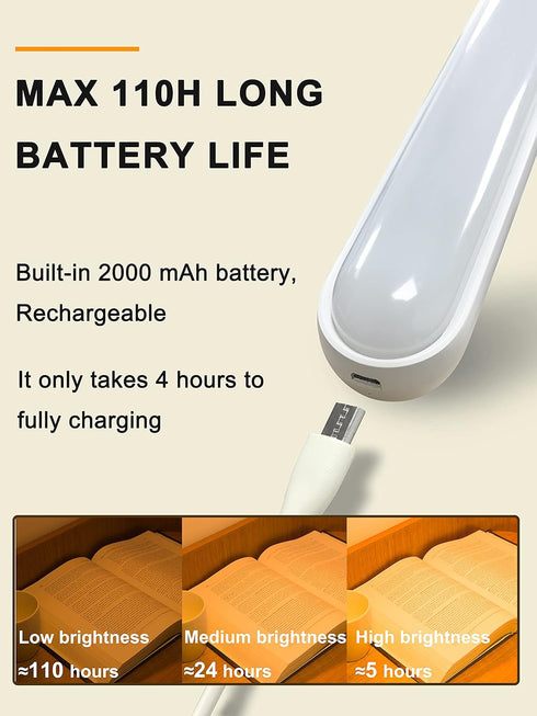 LONDUSK Dimmable Touch Light Bar Bunk Bed Lights Stick on Anywhere Amber Reading Lamps for Wall Mount Bedroom Kids