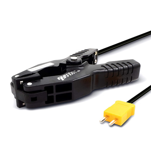 TL0005 Pipe Clamp Temperature Lead for K-Type Probe Thermocouple Sensor, -40~200°C/393°F