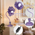 NewAoNaSen Lighting 3 E26 Bulb, Begonia Flower Table Lamp for Bedroom, Colors Flower Reading Light with Cute Desk Lamp
