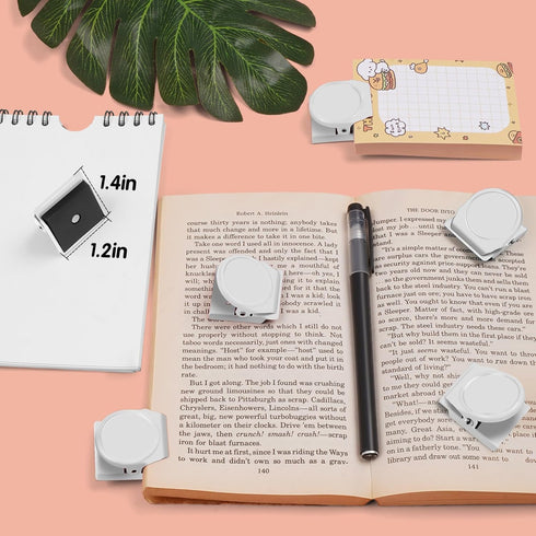 VNDUEEY White Magnetic Clips, 24 Pcs Fridge Magnets, Whiteboard Magnets, Refrigerator Magnets Metal Clips for Locker