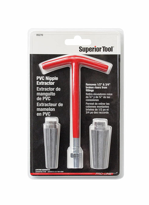 Superior Tool Riser Removal Tool,1/2 & 3/4 in,Steel