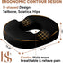 HUGSNUG Tailbone Donut Pillow Seat Cushion with Washable Cover Pain Relief Cushion for Postpartum Anti-Slip Sciatica