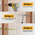 50 Pack Smart Shield Nail Guard for Wire Cable Protection,Smartshield Wire Protector,Nail Guard for Electrical Wiring