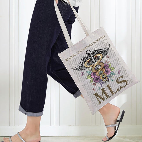 Medical Laboratory Scientist Tote Bag, MLS Gifts for Lab Tech Shoulder Bag