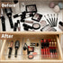 7Pack 6"*9" Desk Drawer Organizers, makeup acrylic drawer organizer trays for vanity, bathroom, office, nightstand