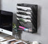 EasyPAG 5 Tier Wall File Organizer, Mesh Hanging File Holder with Bottom Flat Tray, Black