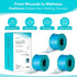 Medvance Soft Silicone Tape with Perforation for Easy Cut Size - 1" Width (3 Pack, 5 Yards)