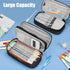 FINPAC Large Capacity Pencil Case, Pen Pouch Organizer for Office, Stationery Storage for Women and Men, Don't Touch
