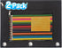 Sooez 2 Pack Pencil Pouch for 3 Ring Binder, Fabric Binder Bags with Zipper and Reinforced Grommets for School Supplies
