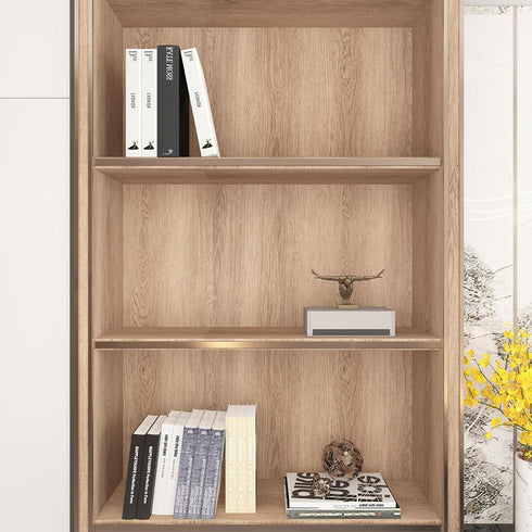 32x78inch TOTIO Wide Walnut Wood Wallpaper Peel and Stick Light Brown Wood Grain Vinyl Wrap Walnut Oak Textured Contact