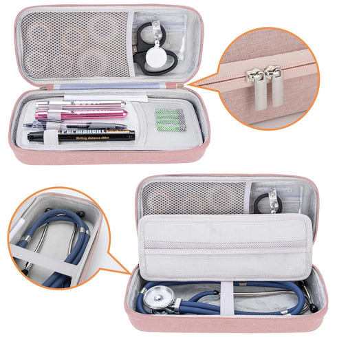 17 SMYV pcs Stethoscope Case Kit, Nursing School Essentials Include Stethoscope Case, Medical Scissors, Pen Lights