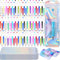 Quelay 180 Pcs Plastic Beadable Pen Thank You Gift Sets with Assorted Beadable Pens, Novelty Packaging Bags, Thank You