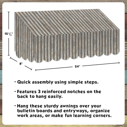 Teacher Created Resources Corrugated Metal Awning (TCR77180)