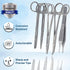 Premium A2ZSCILAB 5 Pieces Veterinary Needle Holder Scissors Hemostat Forceps Tweezers Instruments (All in One) by A2Z SCILAB