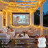 4 Pack 50 16.5ft 8 JMEXSUSS LED Battery Operated String Lights Warm White, Each Battery Outdoor Lights with Timer